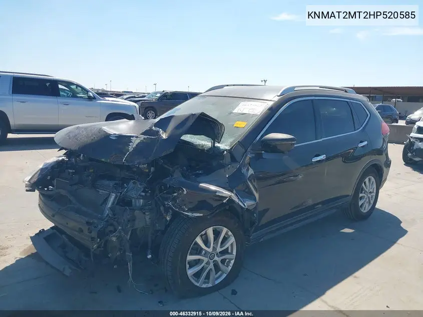 2017 NISSAN ROGUE VIN KNMAT2MT2HP520585 — фото 2