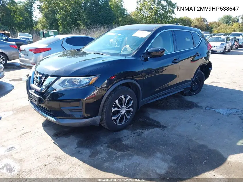 2017 NISSAN ROGUE VIN KNMAT2MV9HP538647 — фото 2