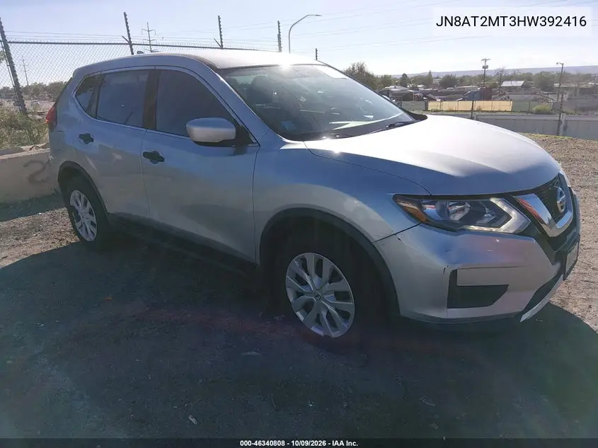 NISSAN ROGUE 2017, VIN JN8AT2MT3HW392416