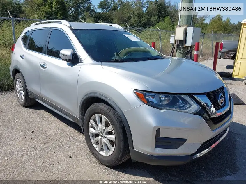 NISSAN ROGUE 2017, VIN JN8AT2MT8HW380486