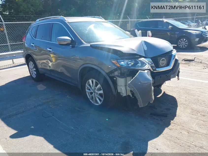 NISSAN ROGUE 2017, VIN KNMAT2MV9HP611161