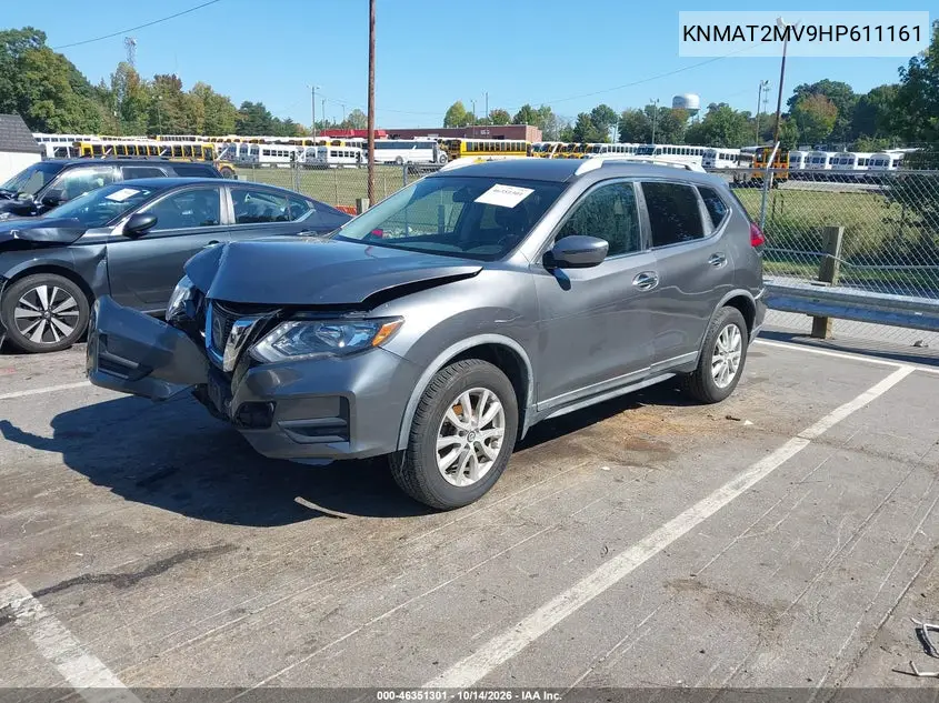 2017 NISSAN ROGUE VIN KNMAT2MV9HP611161 — фото 2