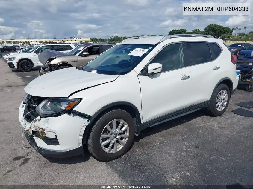 2017 NISSAN ROGUE VIN KNMAT2MT0HP604338 — фото 2