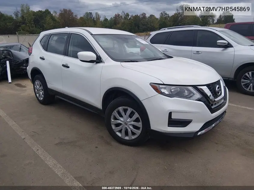 NISSAN ROGUE 2017, VIN KNMAT2MV7HP545869