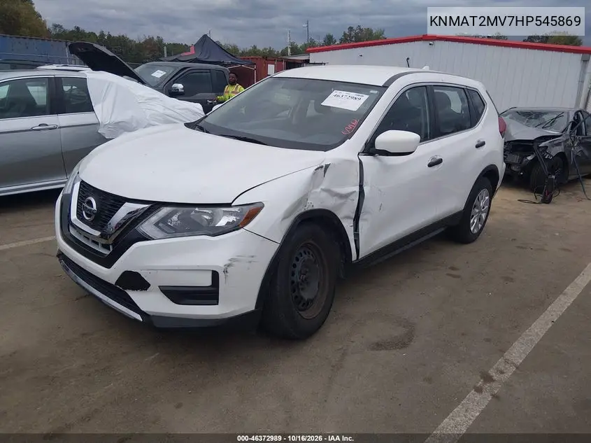2017 NISSAN ROGUE VIN KNMAT2MV7HP545869 — фото 2