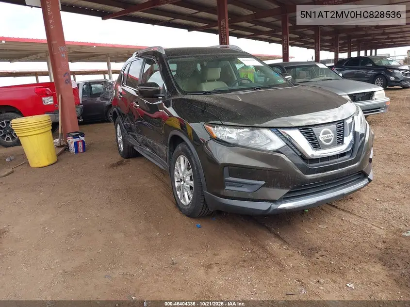 NISSAN ROGUE 2017, VIN 5N1AT2MV0HC828536