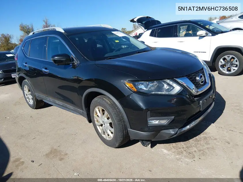 NISSAN ROGUE 2017, VIN 5N1AT2MV6HC736508