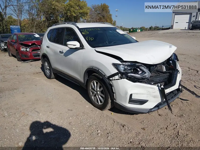 NISSAN ROGUE 2017, VIN KNMAT2MV7HP531888