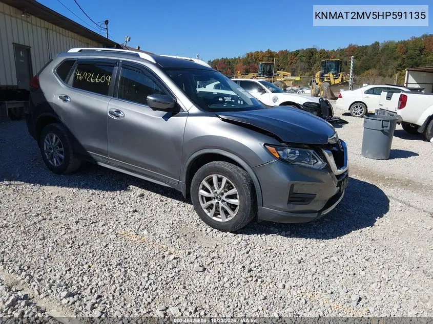 NISSAN ROGUE 2017, VIN KNMAT2MV5HP591135