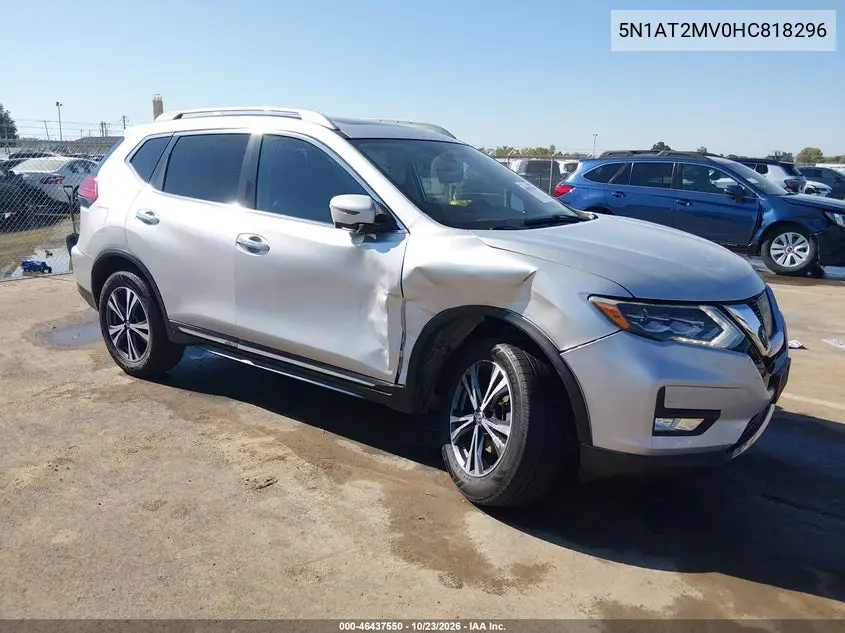 NISSAN ROGUE 2017, VIN 5N1AT2MV0HC818296