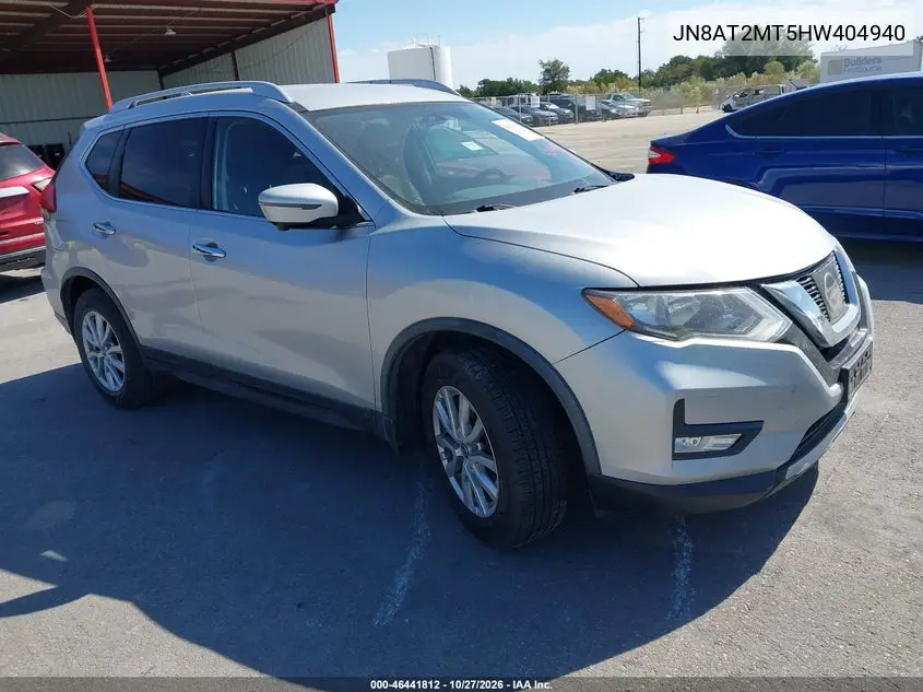 NISSAN ROGUE 2017, VIN JN8AT2MT5HW404940
