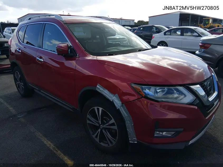NISSAN ROGUE 2017, VIN JN8AT2MV5HW270805