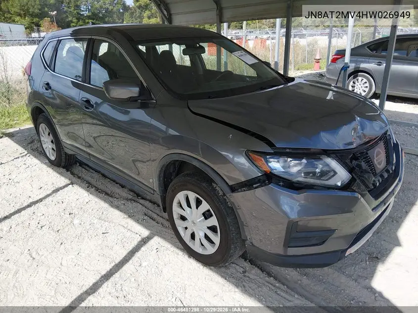 NISSAN ROGUE 2017, VIN JN8AT2MV4HW026949