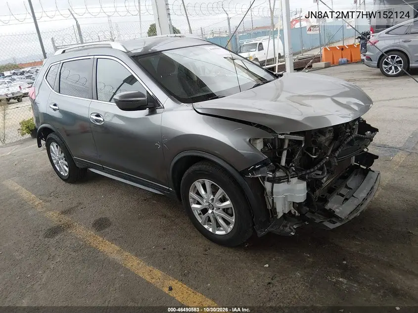 NISSAN ROGUE 2017, VIN JN8AT2MT7HW152124