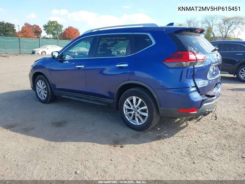2017 NISSAN ROGUE VIN KNMAT2MV5HP615451 — фото 3