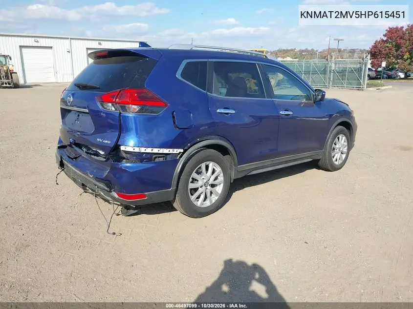 2017 NISSAN ROGUE VIN KNMAT2MV5HP615451 — фото 4