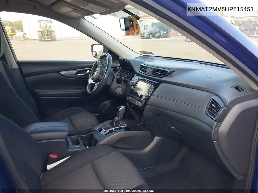 2017 NISSAN ROGUE VIN KNMAT2MV5HP615451 — фото 5