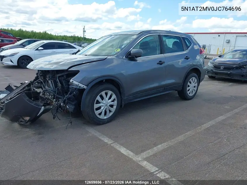 2018 NISSAN ROGUE VIN 5N1AT2MV0JC764696 — фото 2