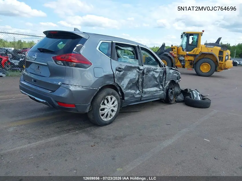 2018 NISSAN ROGUE VIN 5N1AT2MV0JC764696 — фото 4