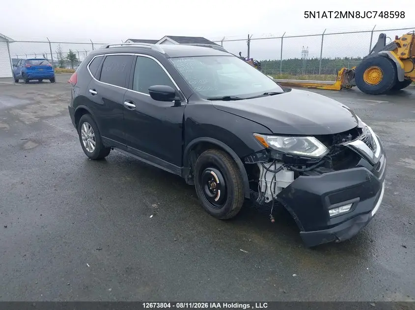 NISSAN ROGUE 2018, VIN 5N1AT2MN8JC748598