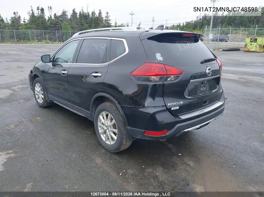 2018 NISSAN ROGUE VIN 5N1AT2MN8JC748598 — фото 3