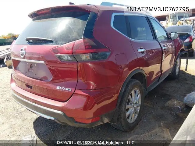 2018 NISSAN ROGUE VIN 5N1AT2MV3JC762795 — фото 5