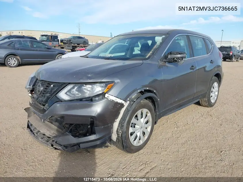 2018 NISSAN ROGUE VIN 5N1AT2MV3JC736665 — фото 2