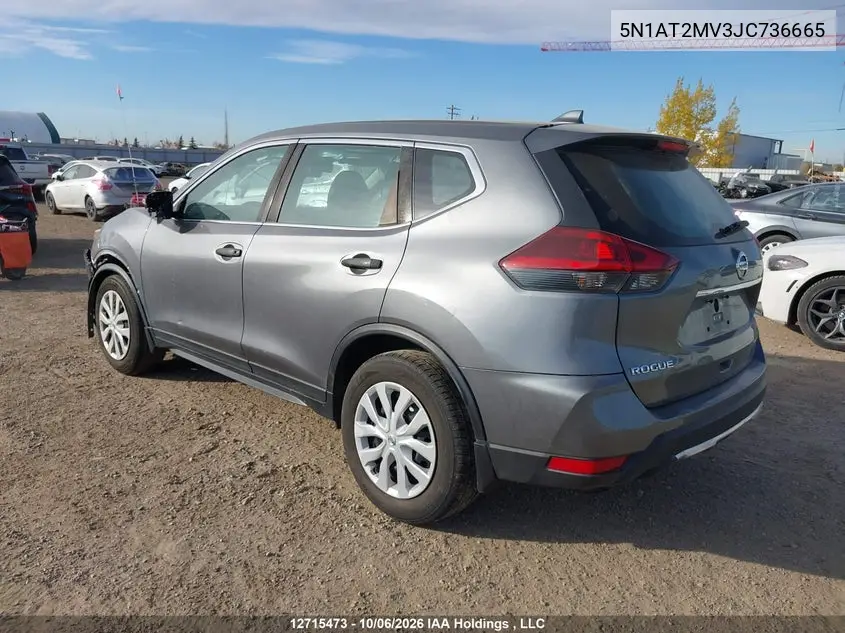 2018 NISSAN ROGUE VIN 5N1AT2MV3JC736665 — фото 3