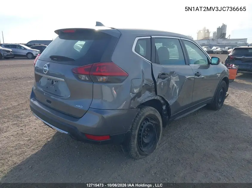 2018 NISSAN ROGUE VIN 5N1AT2MV3JC736665 — фото 4