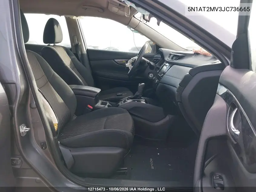 2018 NISSAN ROGUE VIN 5N1AT2MV3JC736665 — фото 5