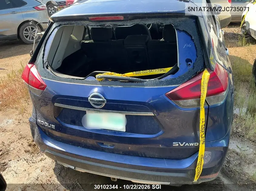 2018 NISSAN ROGUE VIN 5N1AT2MV2JC735071 — фото 2