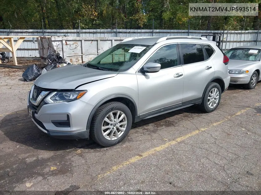 2018 NISSAN ROGUE VIN KNMAT2MV4JP593514 — фото 2