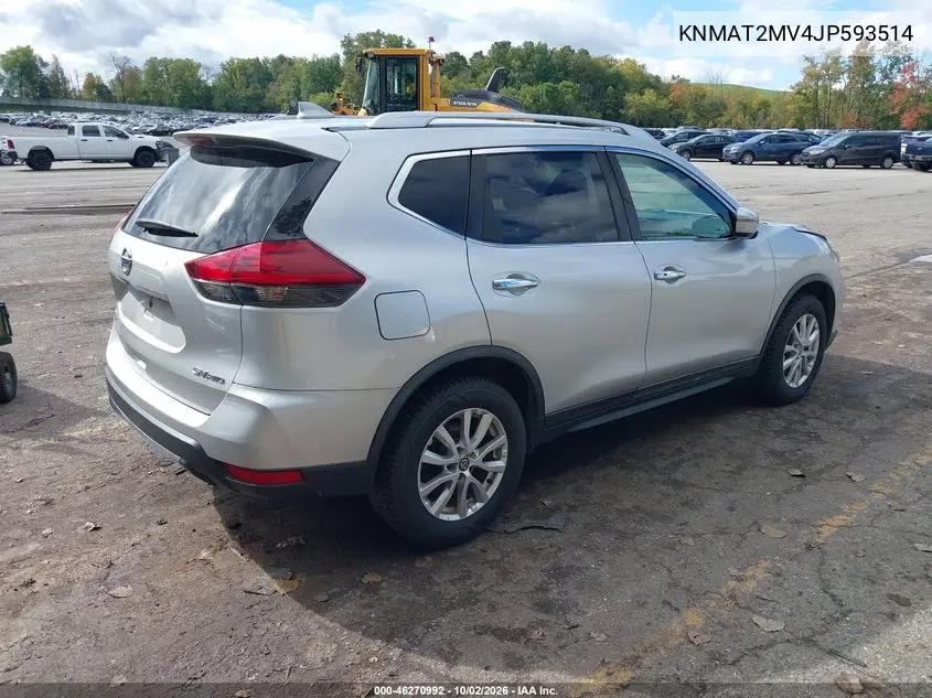 2018 NISSAN ROGUE VIN KNMAT2MV4JP593514 — фото 4