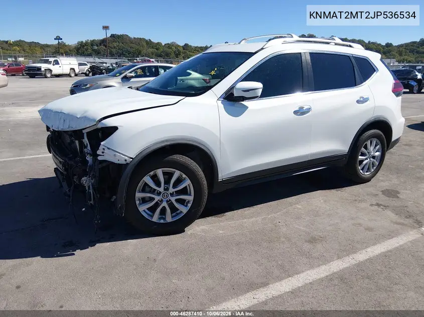 2018 NISSAN ROGUE VIN KNMAT2MT2JP536534 — фото 2