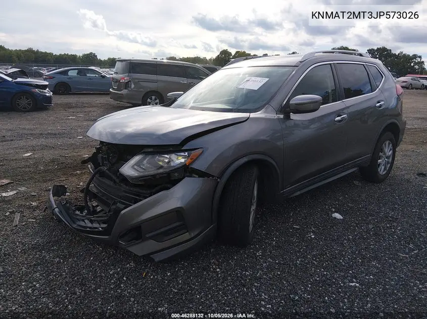 2018 NISSAN ROGUE VIN KNMAT2MT3JP573026 — фото 2