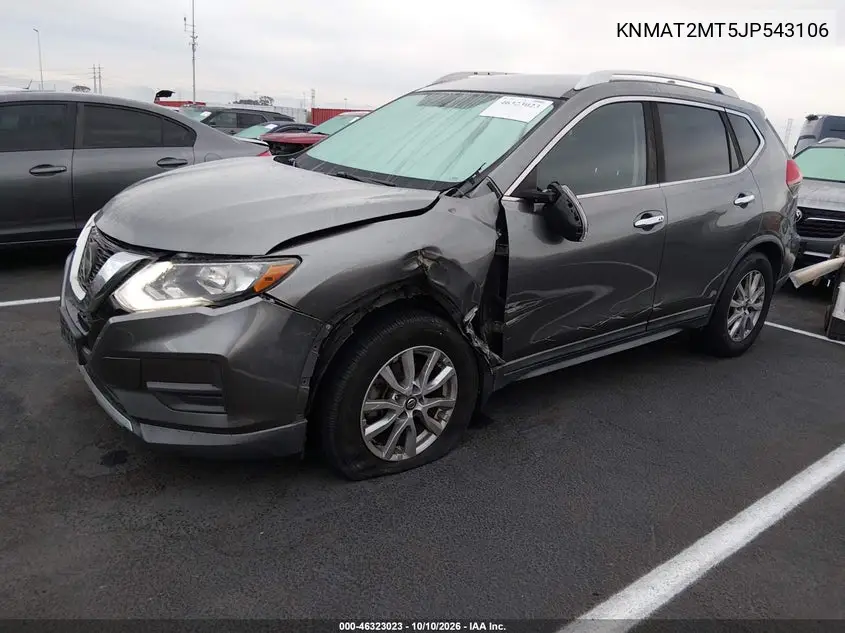 2018 NISSAN ROGUE VIN KNMAT2MT5JP543106 — фото 2