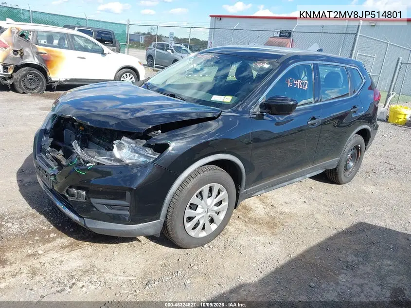 2018 NISSAN ROGUE VIN KNMAT2MV8JP514801 — фото 2