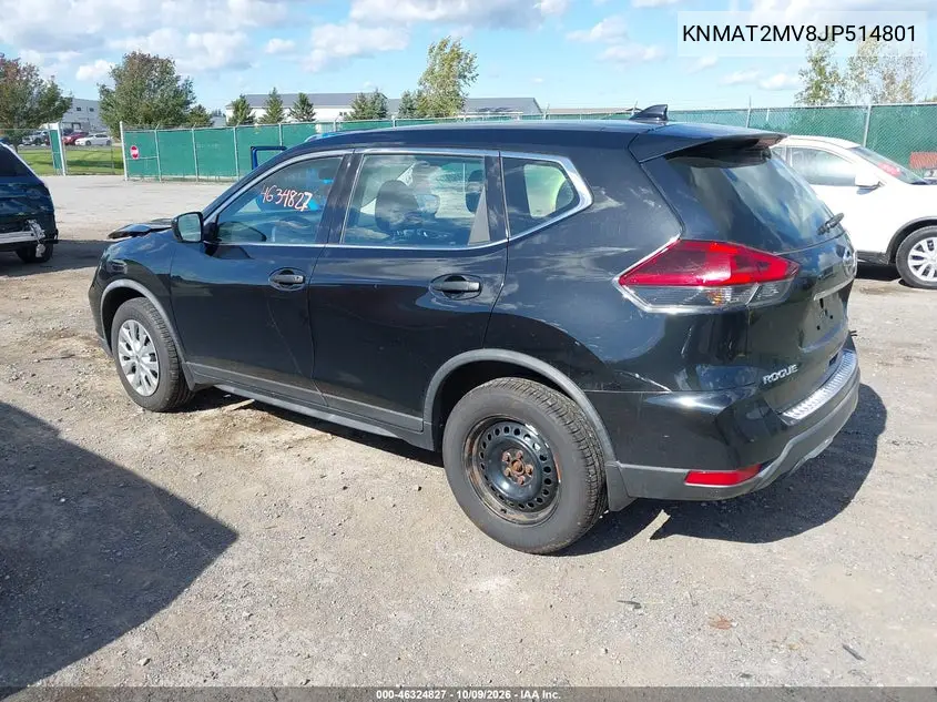 2018 NISSAN ROGUE VIN KNMAT2MV8JP514801 — фото 3