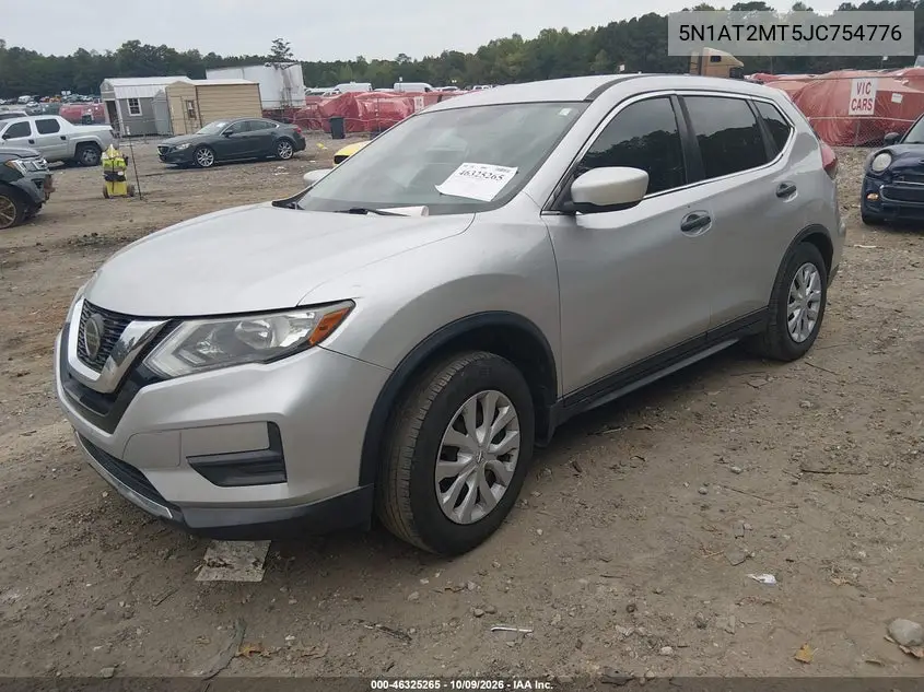 2018 NISSAN ROGUE VIN 5N1AT2MT5JC754776 — фото 2