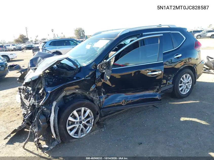 2018 NISSAN ROGUE VIN 5N1AT2MT0JC828587 — фото 2