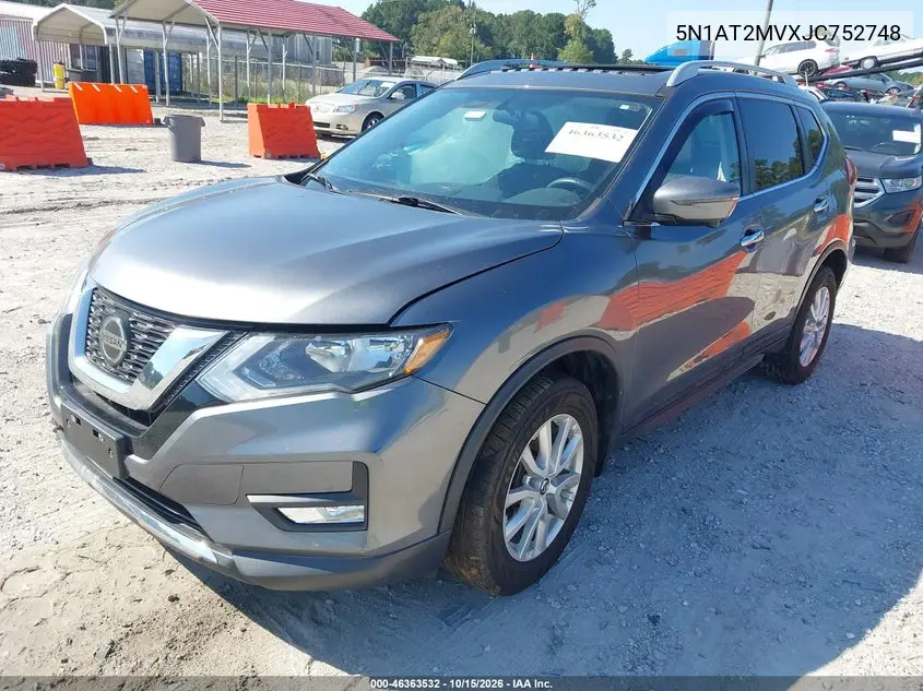 2018 NISSAN ROGUE VIN 5N1AT2MVXJC752748 — фото 2