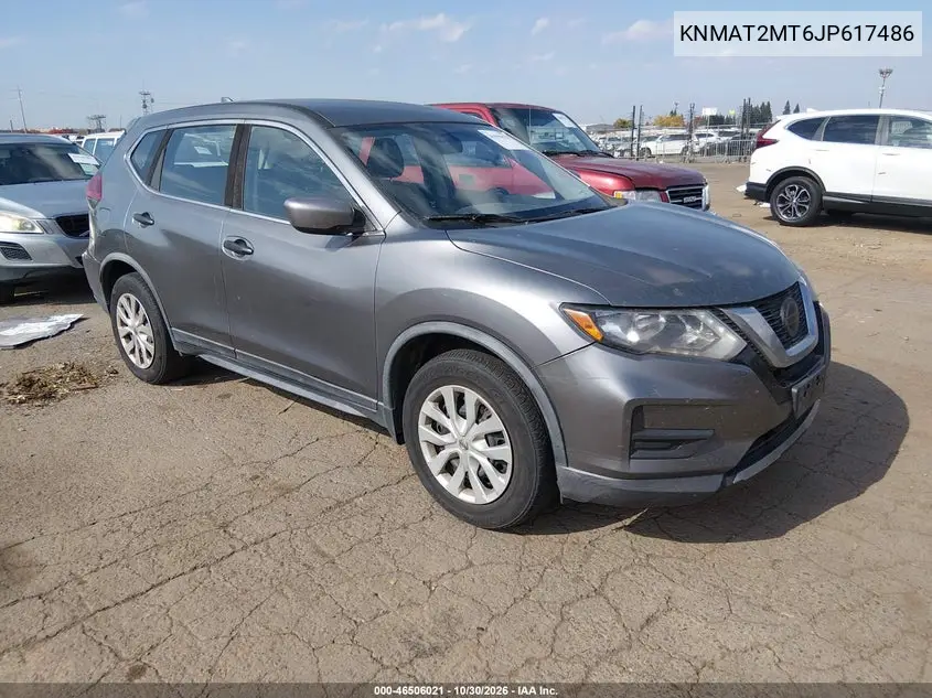 NISSAN ROGUE 2018, VIN KNMAT2MT6JP617486