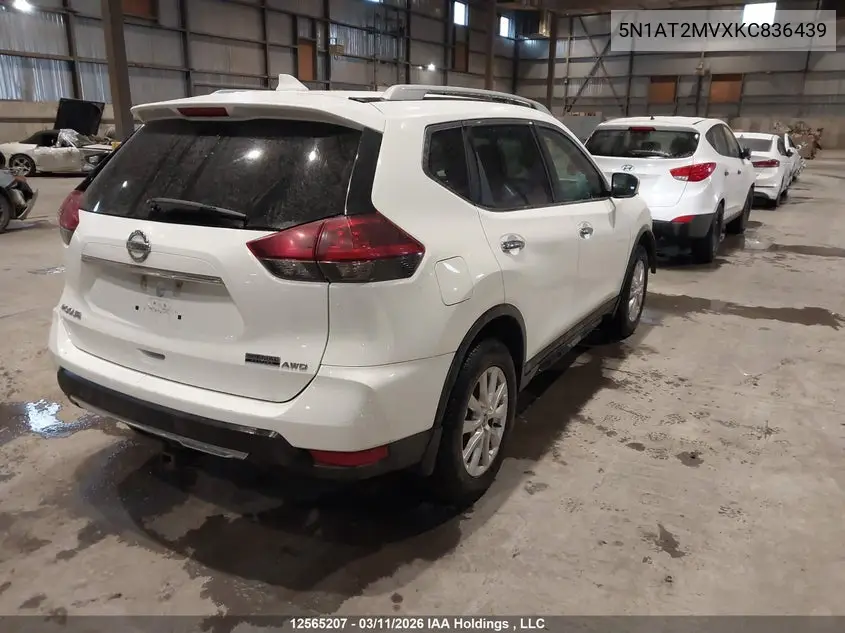 2019 NISSAN ROGUE VIN 5N1AT2MVXKC836439 — фото 4