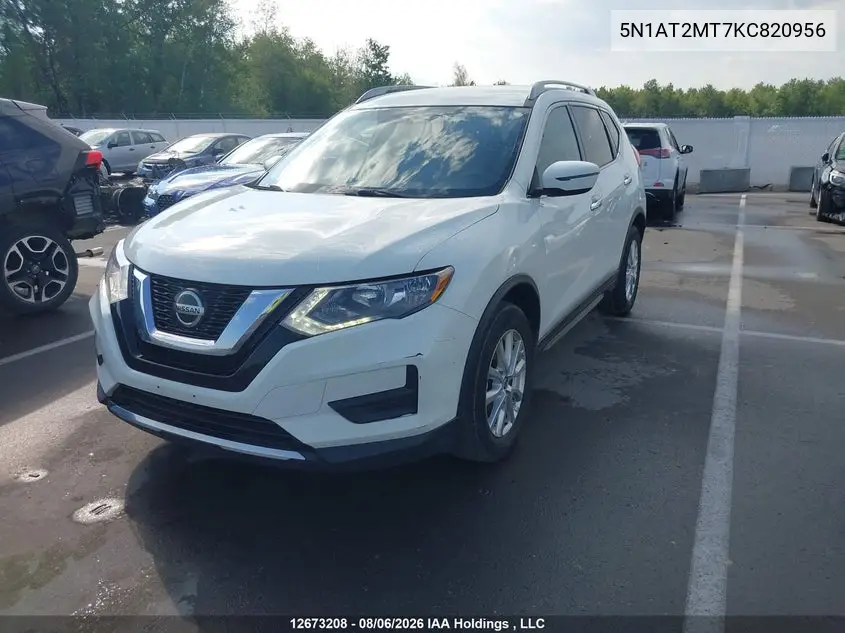 2019 NISSAN ROGUE VIN 5N1AT2MT7KC820956 — фото 2