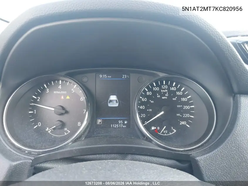 2019 NISSAN ROGUE VIN 5N1AT2MT7KC820956 — фото 7