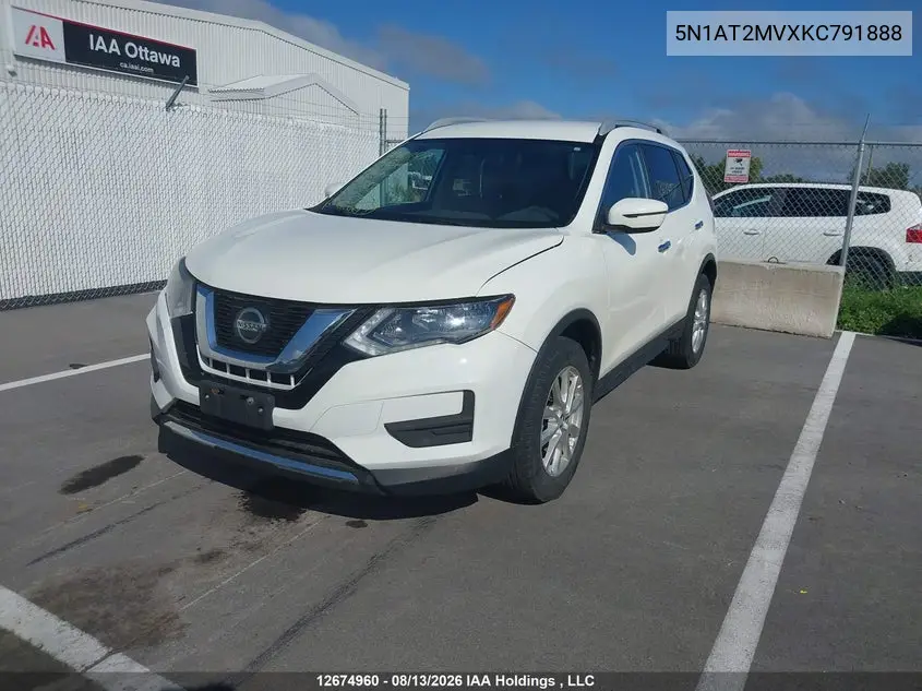 2019 NISSAN ROGUE VIN 5N1AT2MVXKC791888 — фото 2