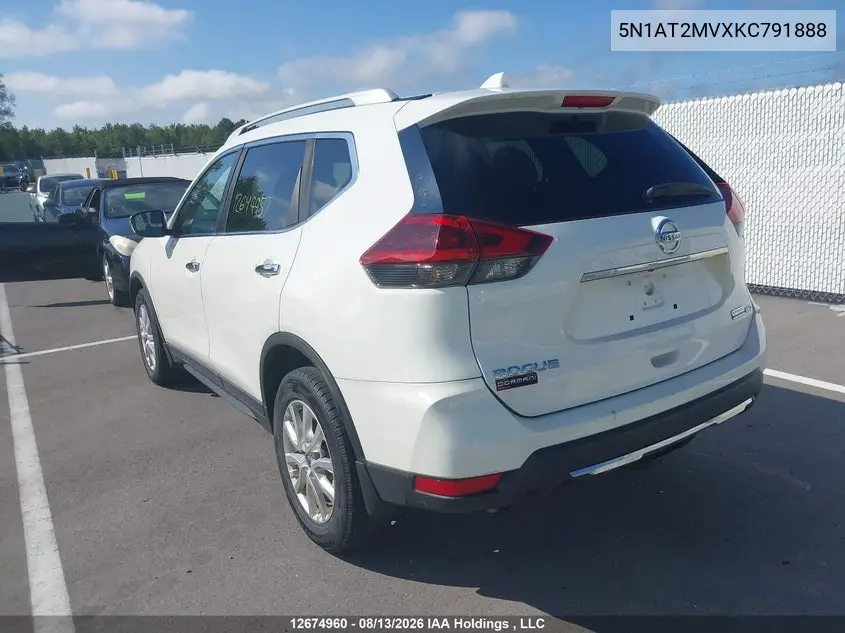2019 NISSAN ROGUE VIN 5N1AT2MVXKC791888 — фото 3