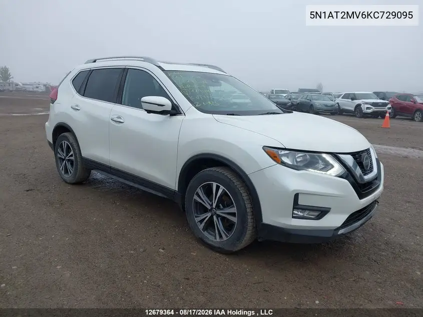 NISSAN ROGUE 2019, VIN 5N1AT2MV6KC729095