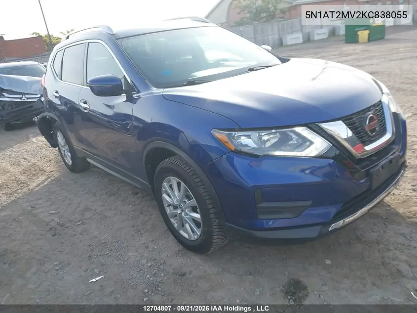 NISSAN ROGUE 2019, VIN 5N1AT2MV2KC838055