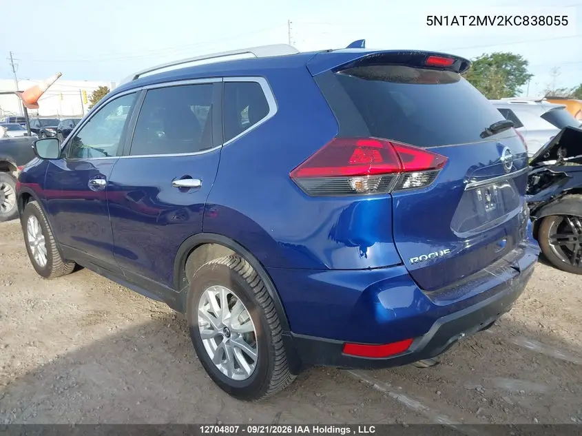 2019 NISSAN ROGUE VIN 5N1AT2MV2KC838055 — фото 3